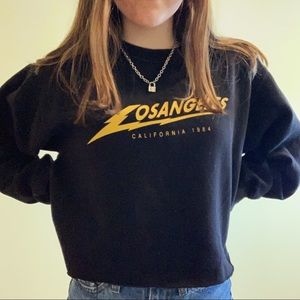 Brandy Melville “Los Angeles” cropped sweatshirt